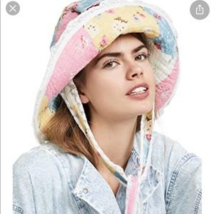 LoveShackFancy Georgetta floral hat wide brim OS